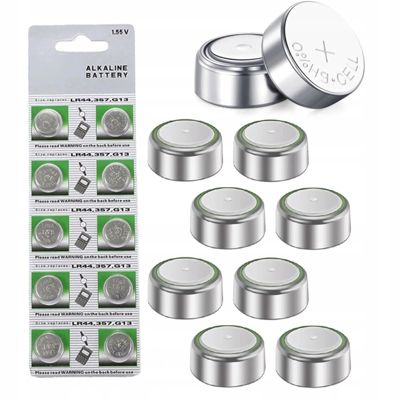 Pile Alcaline LR1130 - 1,55 V 10 Pièces, Diamètre 11,45 mm Hauteur 3,05 mm, pour Montres Calculatrices Balances Appareils Médicaux