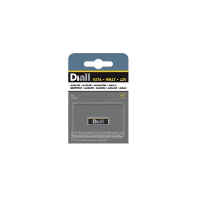 Pile alcaline V27A non rechargeable Diall, lot de 1