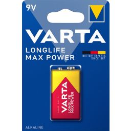Pile alcaline Varta Long-life Max Power 9 V - PP3