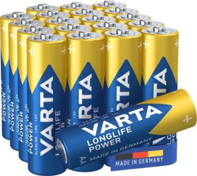 Pile alcaline Varta Long-life Power AA - LR6 - Pack de 20