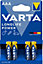 Pile alcaline Varta Long-life Power AAA - LR03, lot de 4