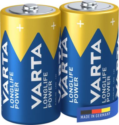 Pile alcaline Varta Long-life Power C - LR14, lot de 2