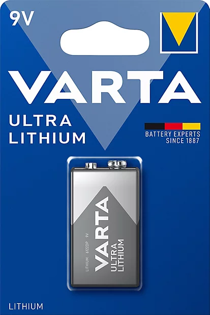 Pile au lithium 9V (PP3) Varta, lot de 1