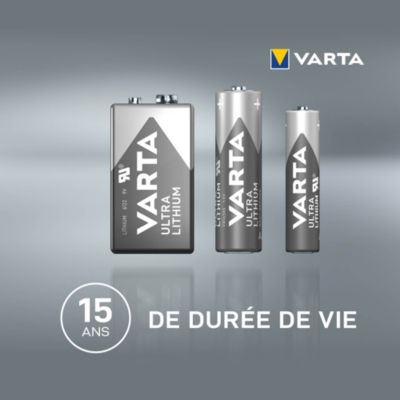 Pile au lithium 9V (PP3) Varta, lot de 1