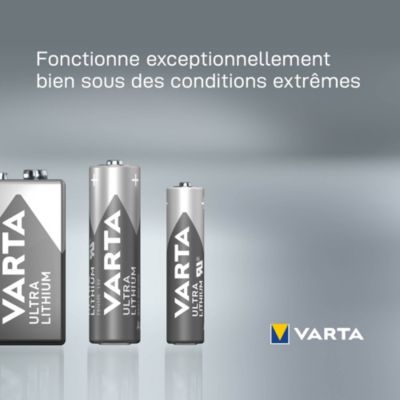 Pile au lithium 9V (PP3) Varta, lot de 1