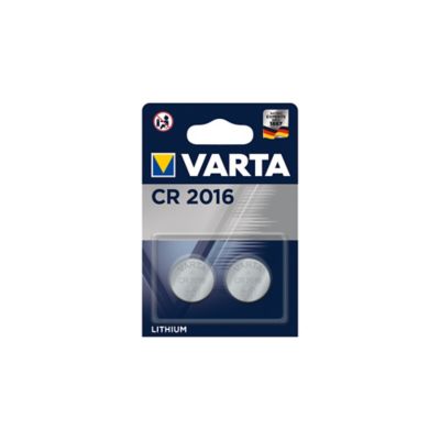 Pile au lithium CR2016 Varta, lot de 2