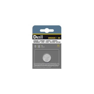 Pile bouton au lithium CR2025 Diall 3V