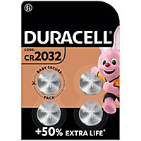 Pile bouton lithium Duracell 2032, lot de 4