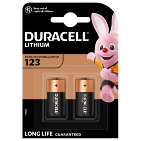 Pile lithium Duracell 123, lot de 2