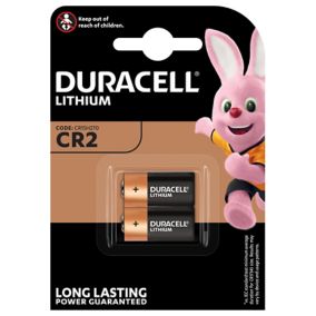 Pile lithium Duracell CR2, lot de 2
