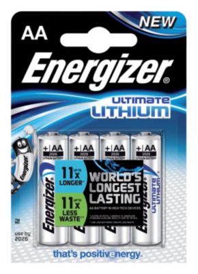 pile lithium energizer ultimate - lr6 - 1.5 volts - blister de 4 piles