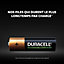 Pile rechargeable AA (LR6) Duracell 2500Mah, lot de 4