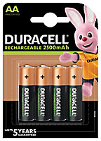 Pile rechargeable AA (LR6) Duracell, lot de 4