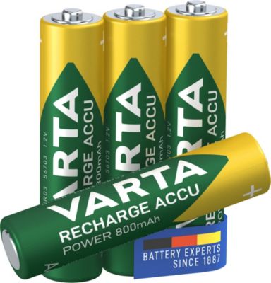 Pile rechargeable Ni-MH AAA (LR03) Varta, lot de 4
