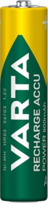 Pile rechargeable Ni-MH AAA (LR03) Varta, lot de 4