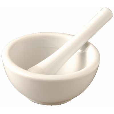 Pilon et mortier en porcelaine - Vogue 115 mm