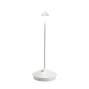 Pina Pro Lampe de table LED Blanche rechargeable et dimmable sans fil Zafferano 2200-2700-3000K