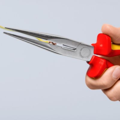 Pince à bec isolée demi-ronde Knipex 200 mm