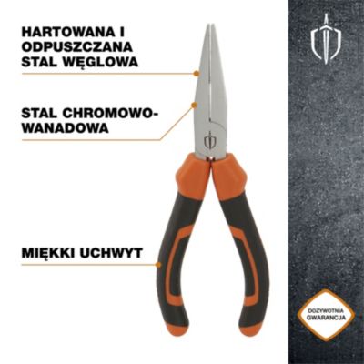 Pince à bec plat Magnusson 160mm Noir et orange