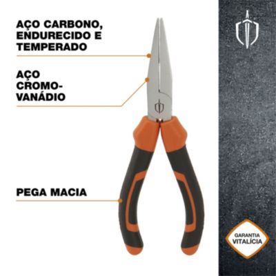 Pince à bec plat Magnusson 160mm Noir et orange