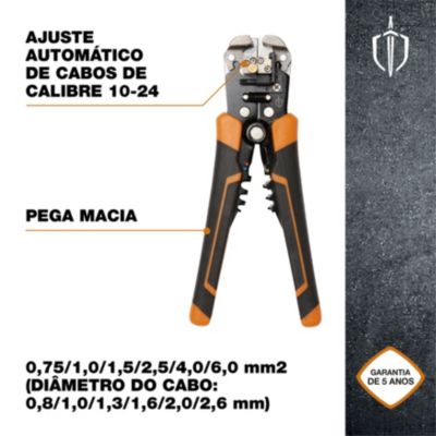 Pince à dénuder à cliquet Magnusson pour câbles section 0,2 à 6 mm²
