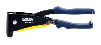 Pince à riveter Rapid RP40 multi + 150 rivets + 3 forets, Coffret