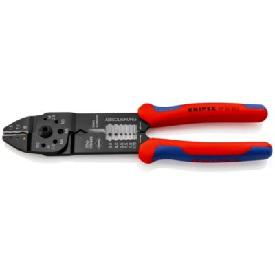 Pince à sertir Knipex 0,75 à 6mm rouge et bleu