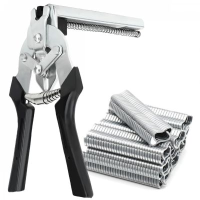 Pince à Saucisse 600 Clips - Outil Anneaux Pour Clôture, Grillage, Matelas Et Plus