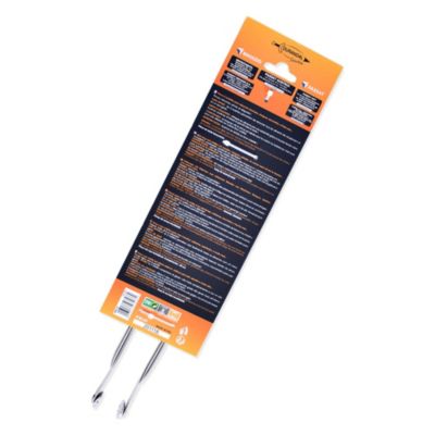 Pince barbecue à retourner 2-en-1 avec roulette crantée Durandal