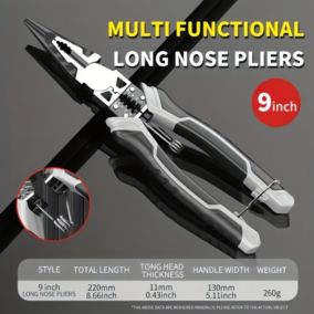 Pince à Bec Long Oblique Universelle Multi-usages