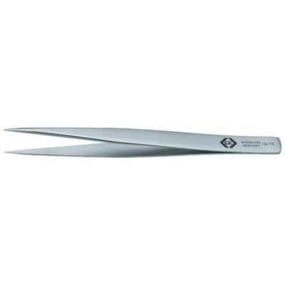 Pince brucelle de précision C.K T2318 pointue, fine 130 mm - acier inoxydable