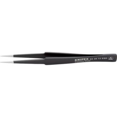 Pince brucelle de précision ESD super-pointue 135 mm, acier chrome-nickel (18/10)