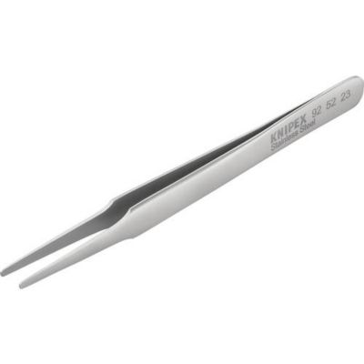 Pince brucelle de précision Knipex 92 52 23, plate à pointes rondes, 120 mm