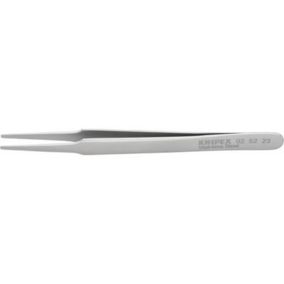 Pince brucelle de précision Knipex 92 52 23, plate à pointes rondes, 120 mm