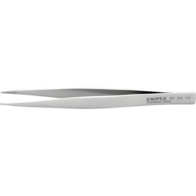 Pince brucelle de précision Knipex 92 84 18, carrée, 125 mm, bouts anguleux