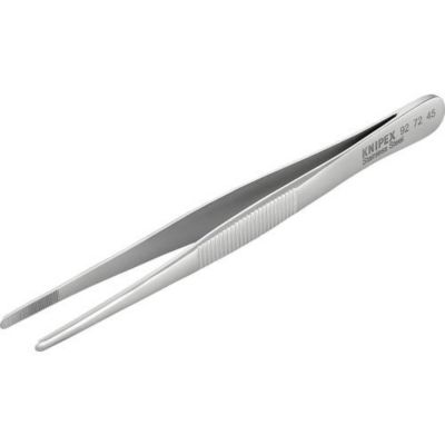 Pince brucelle de précision émoussée Knipex 92 72 45, 145 mm, acier inoxydable