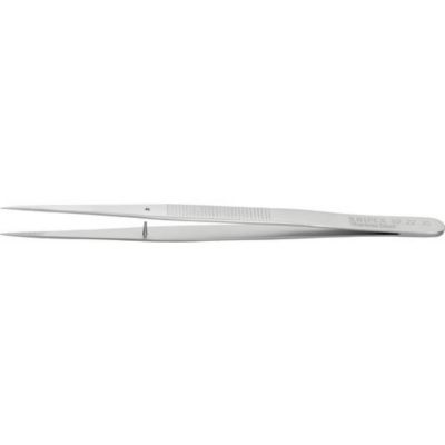 Pince brucelle de précision pointue 155 mm modèle 92 22 35, acier chrome-nickel