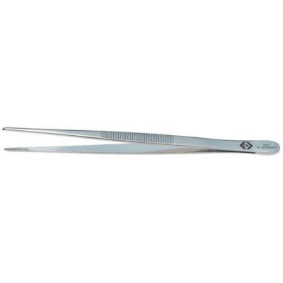Pince brucelle radio T2327, émoussée fine 155 mm, acier au carbone trempé