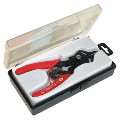 Pince à circlips C.K T3716 réglable pour circlips intérieurs et extérieurs 12-22 mm, bec droit