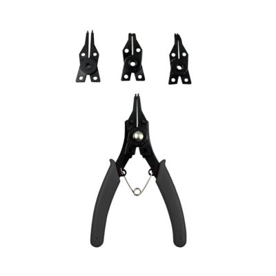 Pince circlips mâchoire bec long, 3 pièces