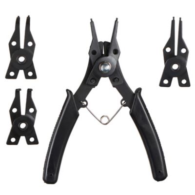Pince circlips mâchoire bec long, 3 pièces