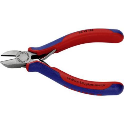 Pince coupante de côté KNIPEX 125 mm pour électromécanicien, modèle 76 12 125