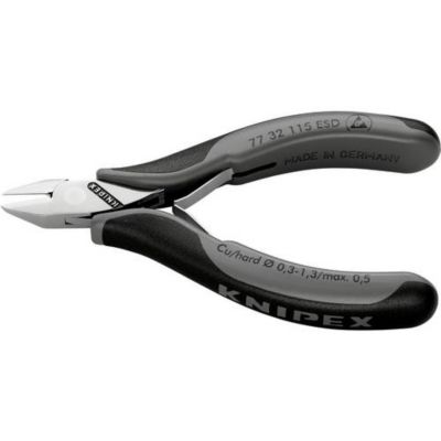 Pince coupante diagonale ESD Knipex 77 32 115 ESD, 115 mm, facettée