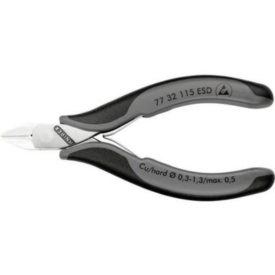 Pince coupante diagonale ESD Knipex 77 32 115 ESD, 115 mm, facettée