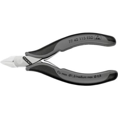 Pince coupante diagonale Knipex 77 42 115 ESD, 115 mm, poignées ...