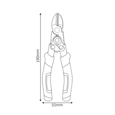 Pince coupante diagonale/latérale Magnusson 190mm