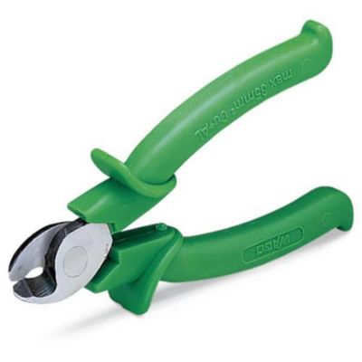 Pince coupante VDE pour câbles en cuivre et aluminium 35 mm2 isolante Verte - WAGO - 206-118