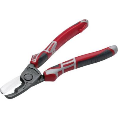 Pince coupe-câbles NWS 043-69-210, 210 mm, capacité 25 mm, ergonomique avec anneau de maintien.
