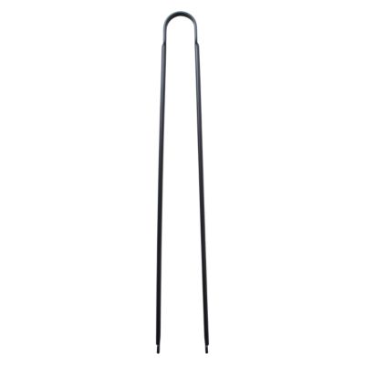 Pince de cheminée en acier noir 63 cm