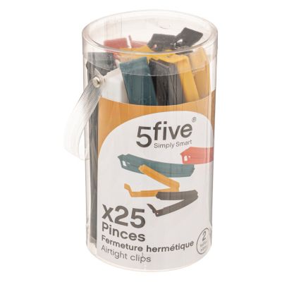 Pince de conservation hermétique pour sachets, 2 tailles vendue par 25 pièces